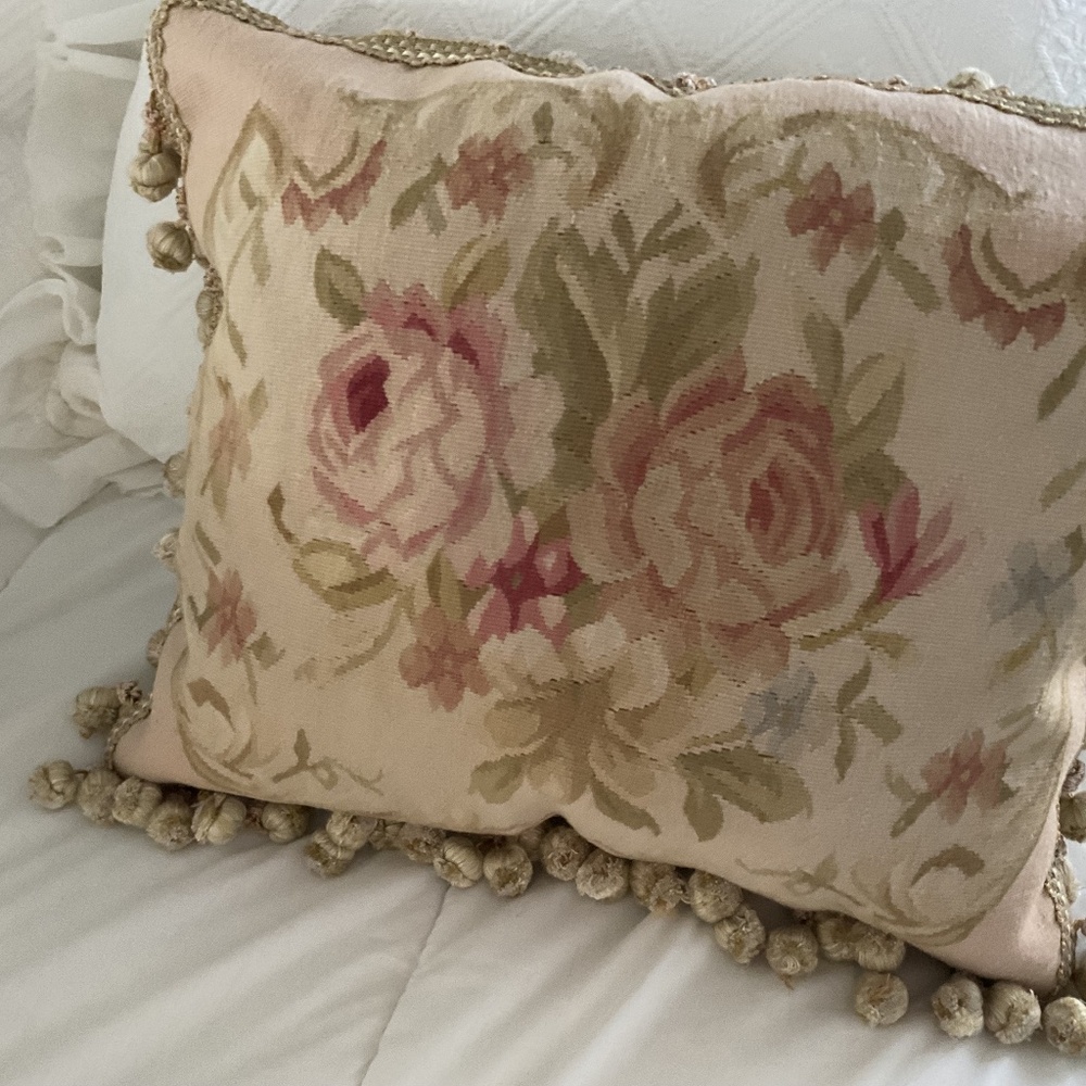 Aubusson Needlepoint pillow